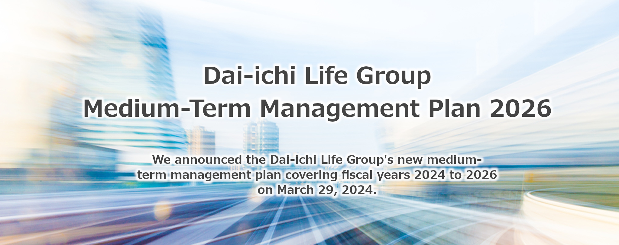 Dai-ichi Life Group Medium-Term Management Plan 2026