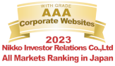 Nikko Investor Relations Co., Ltd. 2023 All Markets Ranging in Japan AAA grade