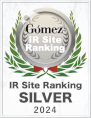 Gomez 2024 IR Site Ranking Silver Award