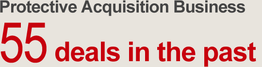 Protective Acquisition Business: 55 deals in the past