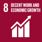 8. Decent work and economic growth