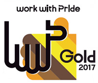 Top Gold Rating on PRIDE Index Evaluation of LGBT Initiatives (2017)