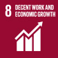 8. Decent work and economic growth