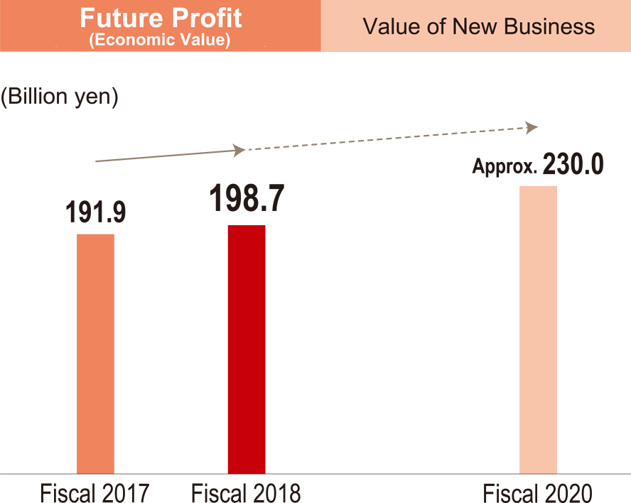 graph: Future Profit (Economic Value): Value of New Business