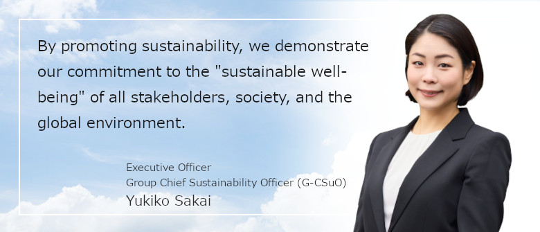 Executive Officer Group Chief Sustainability Officer (G-CSuO) Yukiko Sakai