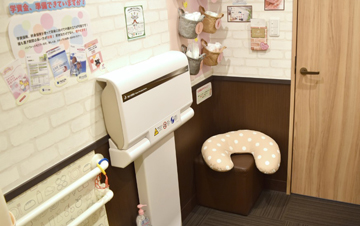 Free provision of diaper changing space and nursing room