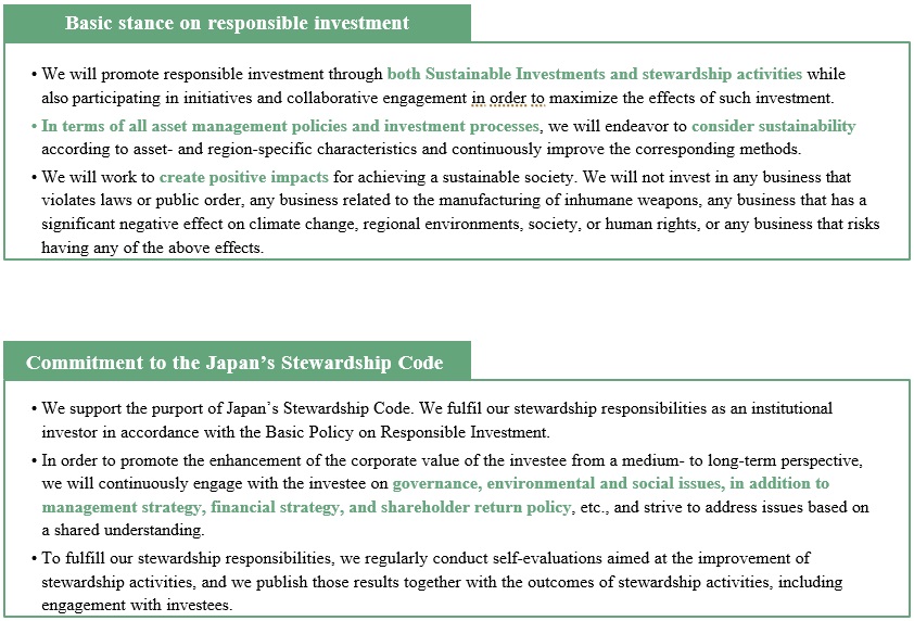 Basic Policy on Responsible Investment
