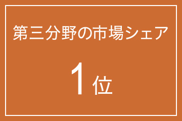 第三分野の市場シェア 1位